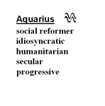 Benefits of Aquarius